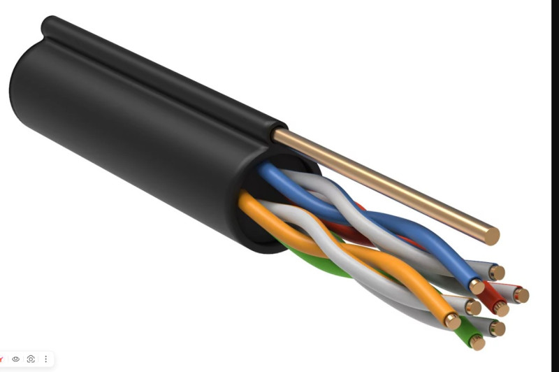 Кабель витая пара F/UTP кат.5E 4х2х24AWG solid CU LDPE черн. (м)