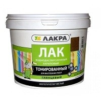 Лак ВД тонированный бесцветный 0,9кг ЛАКРА