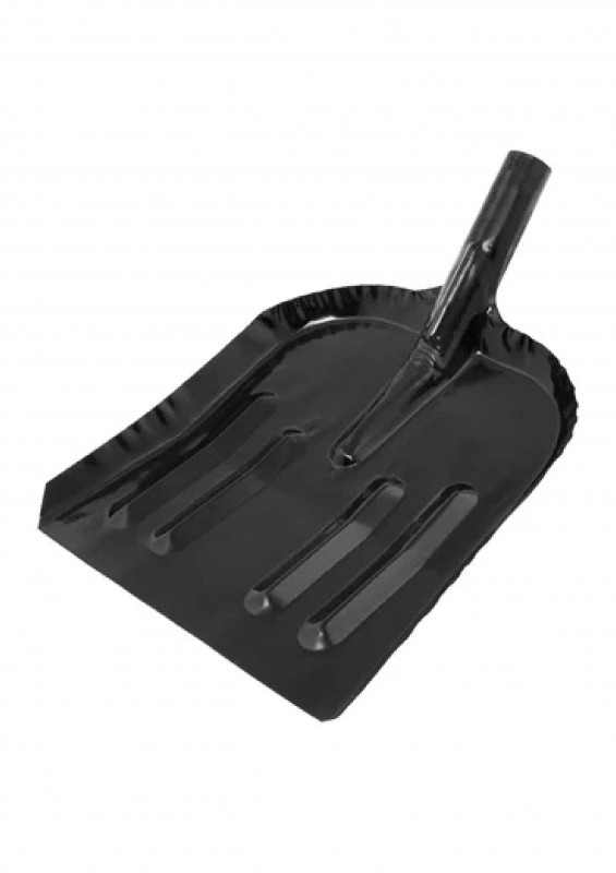 Лопата снеговая стальная эмалированная 320х340мм б/ч АМЕТ