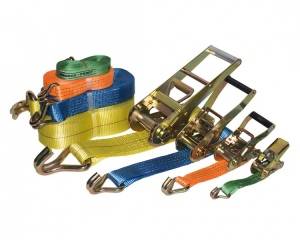 Ремень стяжной 6м 5т 50мм оранжевый с крюками