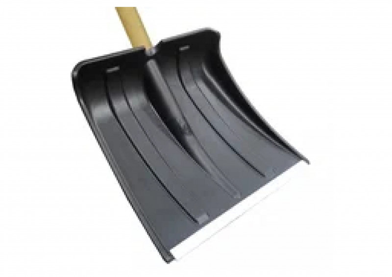 Лопата автомобильная 365х280 мм d-32 "Метель" с алюм.планкой с метал/ч п/о и V-ручкой