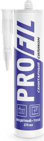 Герметик санитарный силиконовый бесцветный 270мл PROFIL